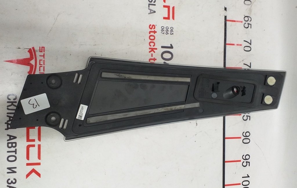 6 Plăcuță stâlp B exterior stânga (sticlă) Tesla model S REST 1092306-00-G